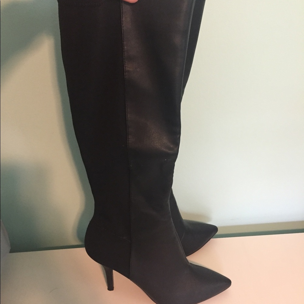 Mossimo Knee High Black Boots 9.5